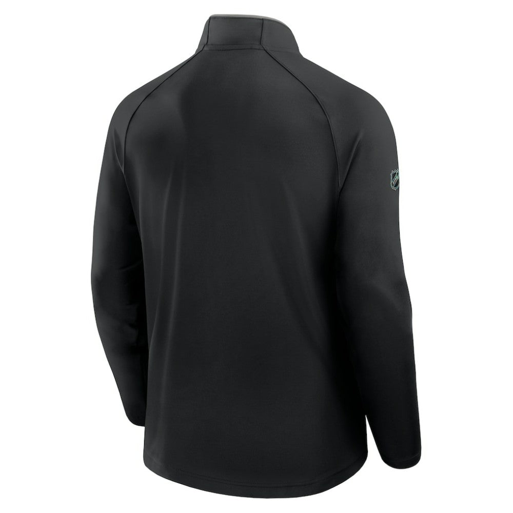 Los Angeles Kings Fanatics Authentic Pro Rink Training Quarter-Zip Pullover - Black - NHL 202495673