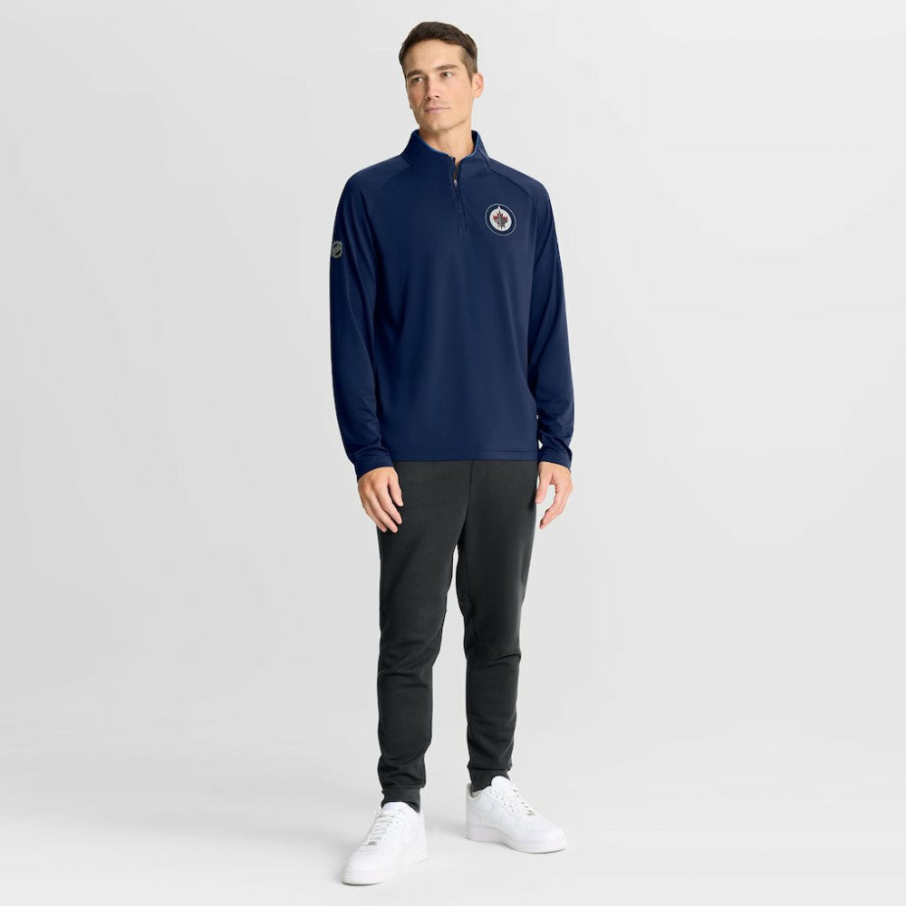 Winnipeg Jets Fanatics Authentic Pro Rink Training Quarter-Zip Pullover - Navy - NHL 202495676