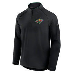 Minnesota Wild Fanatics Authentic Pro Rink Training Quarter-Zip Pullover - Black - NHL 202495677