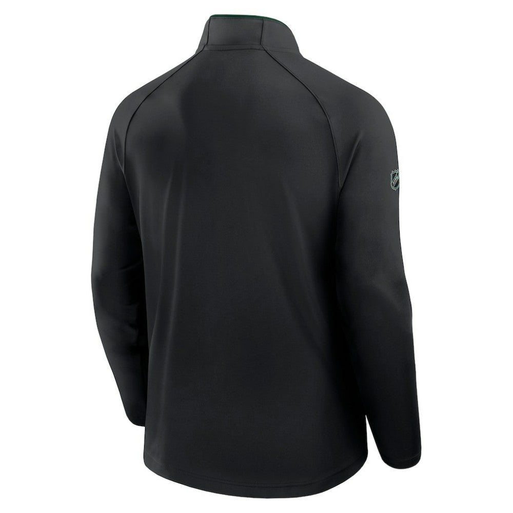 Minnesota Wild Fanatics Authentic Pro Rink Training Quarter-Zip Pullover - Black - NHL 202495677