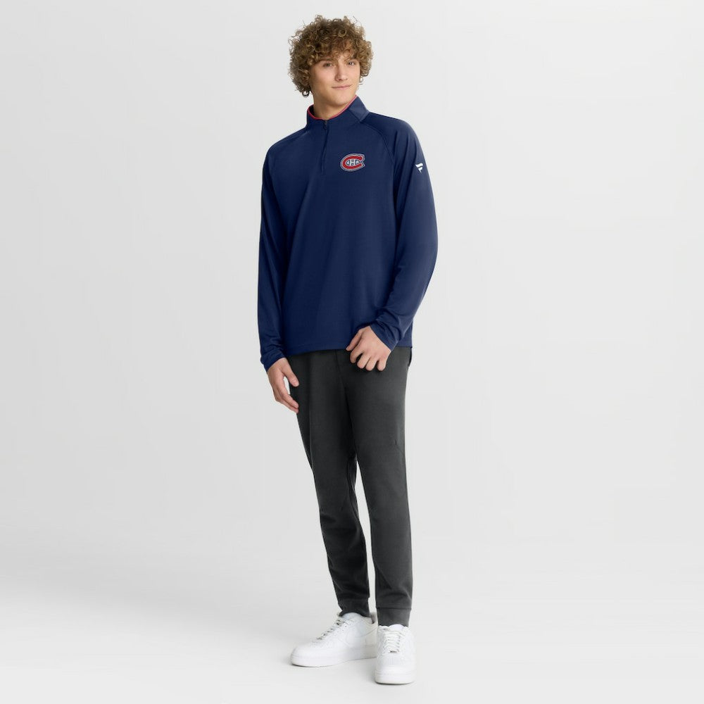 Montreal Canadiens Fanatics Authentic Pro Rink Training Quarter-Zip Pullover - Navy - NHL 202495678
