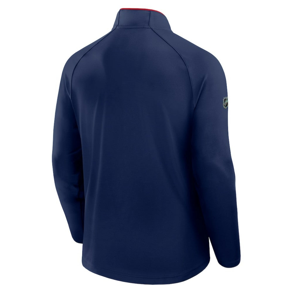 Montreal Canadiens Fanatics Authentic Pro Rink Training Quarter-Zip Pullover - Navy - NHL 202495678