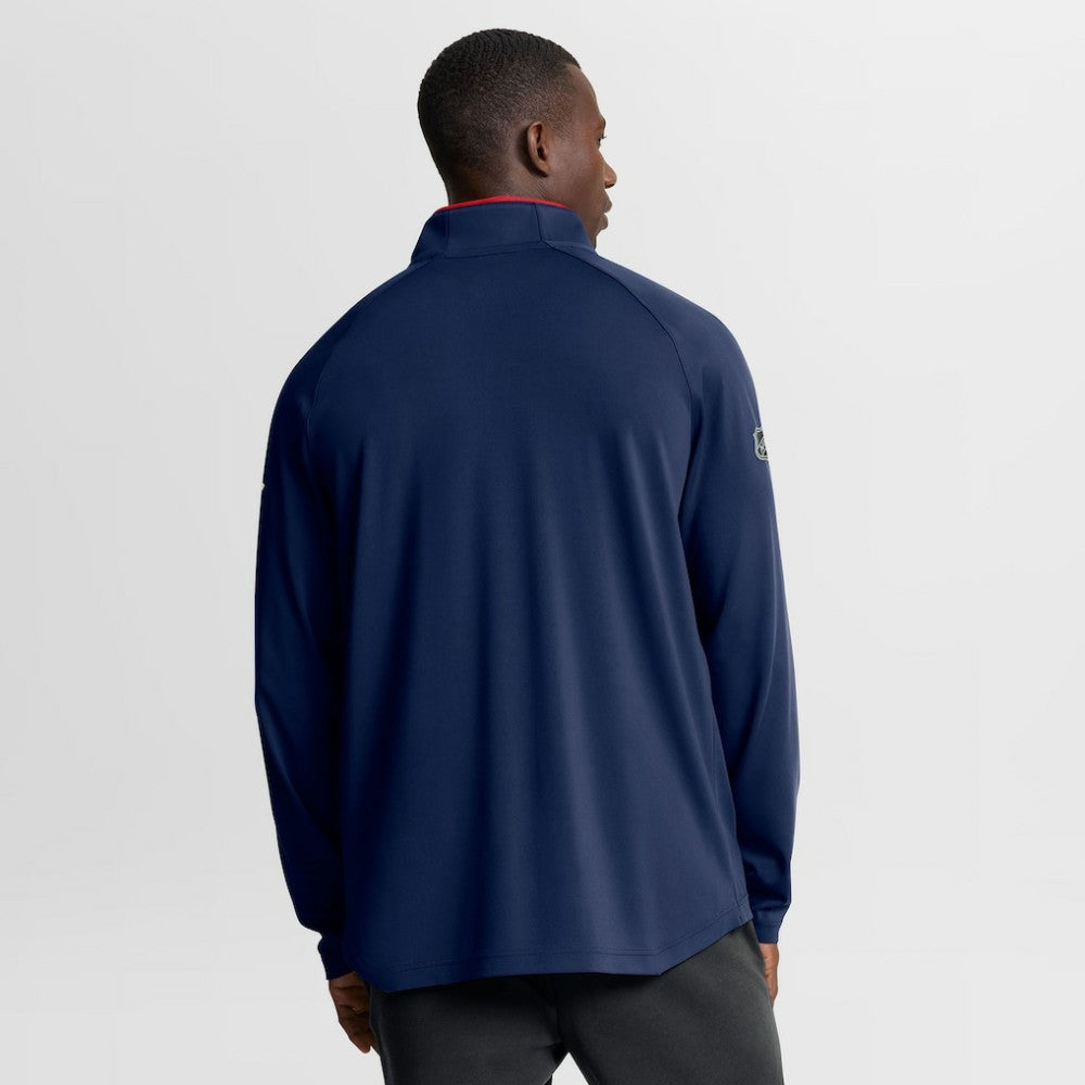 Columbus Blue Jackets Fanatics Authentic Pro Rink Training Quarter-Zip Pullover - Navy - NHL 202495681