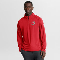 New Jersey Devils Fanatics Authentic Pro Rink Training Quarter-Zip Pullover - Red - NHL 202495684