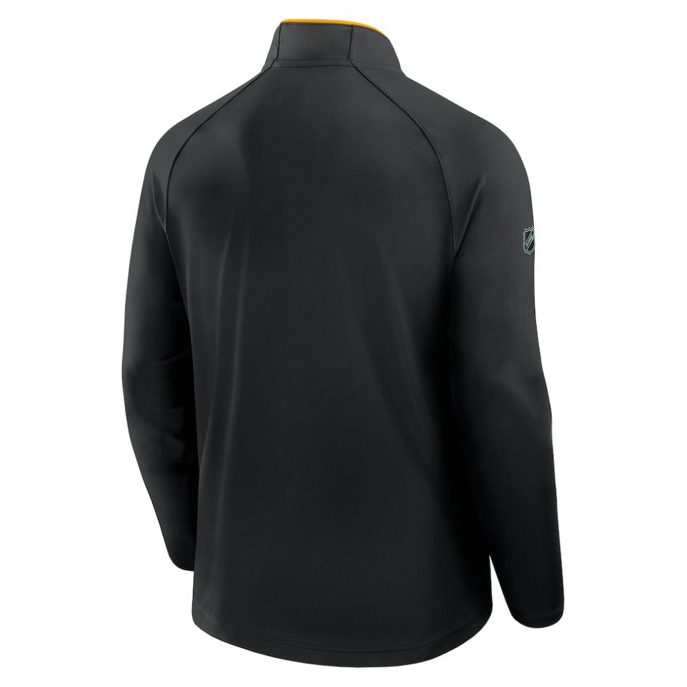 Boston Bruins Fanatics Authentic Pro Rink Training Quarter-Zip Pullover - Black - NHL 202495689