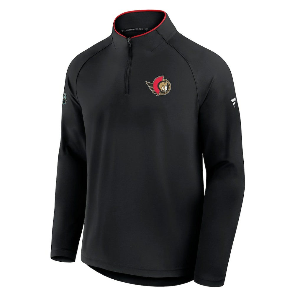 Ottawa Senators Fanatics Authentic Pro Rink Training Quarter-Zip Pullover - Black - NHL 202495698