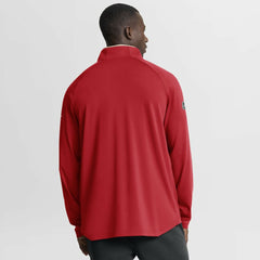 Detroit Red Wings Fanatics Authentic Pro Rink Training Centennial Raglan Quarter-Zip Pullover - Red - NHL 202495704