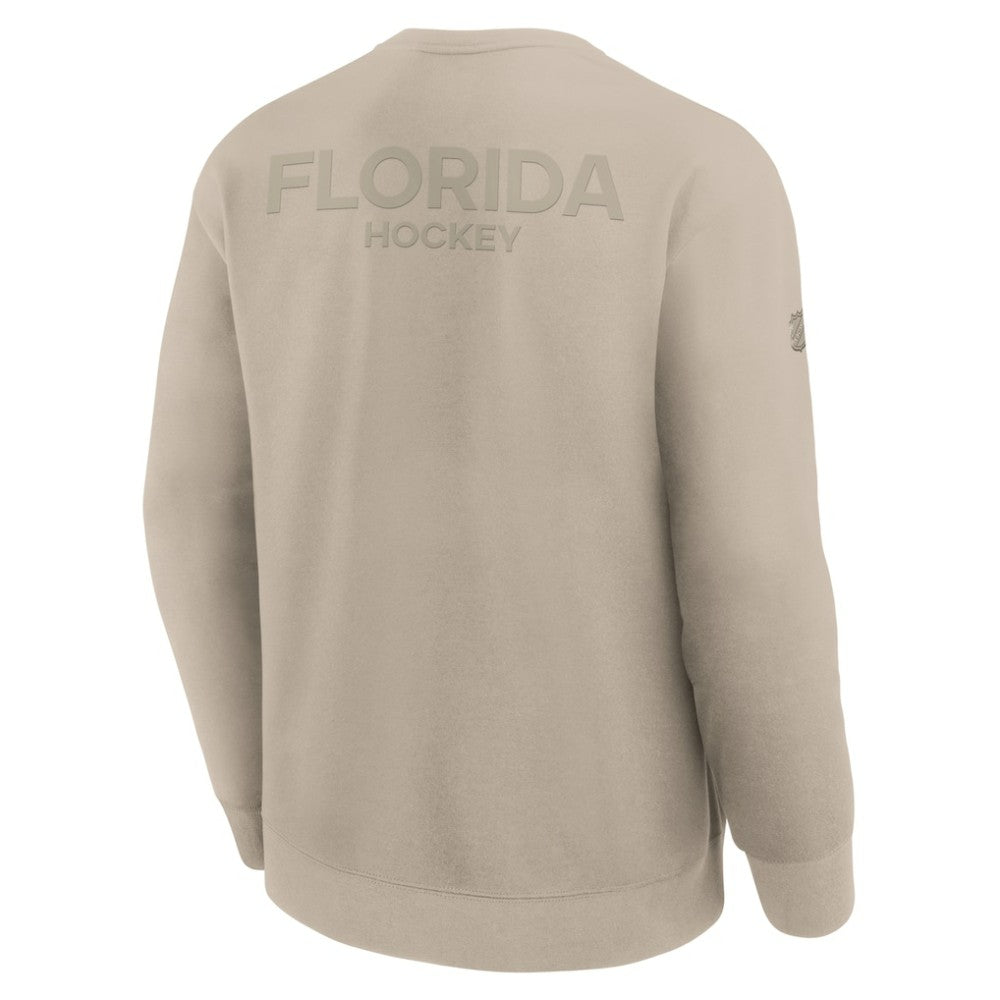 Florida Panthers Fanatics Authentic Pro Road Tri-Blend Sweatshirt - Tan - NHL 202495747