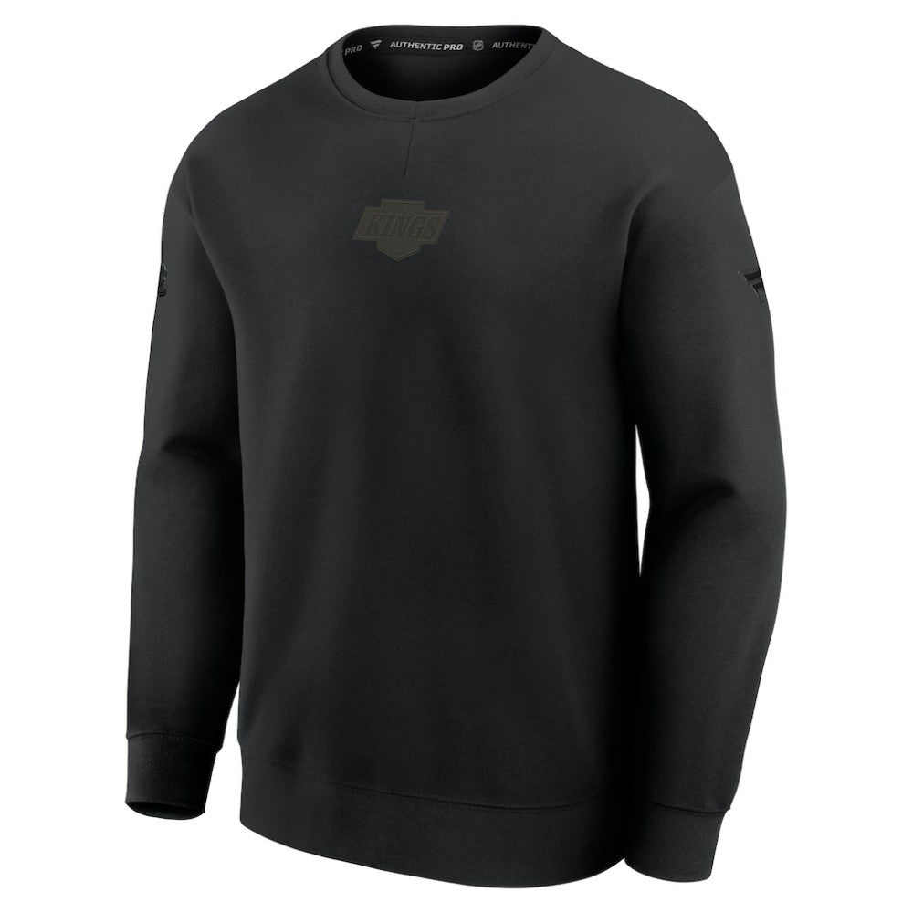Los Angeles Kings Fanatics Authentic Pro Road Tri-Blend Sweatshirt - Black - NHL 202495751