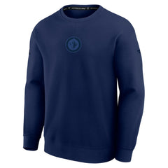 Winnipeg Jets Fanatics Authentic Pro Road Tri-Blend Sweatshirt - Navy - NHL 202495752
