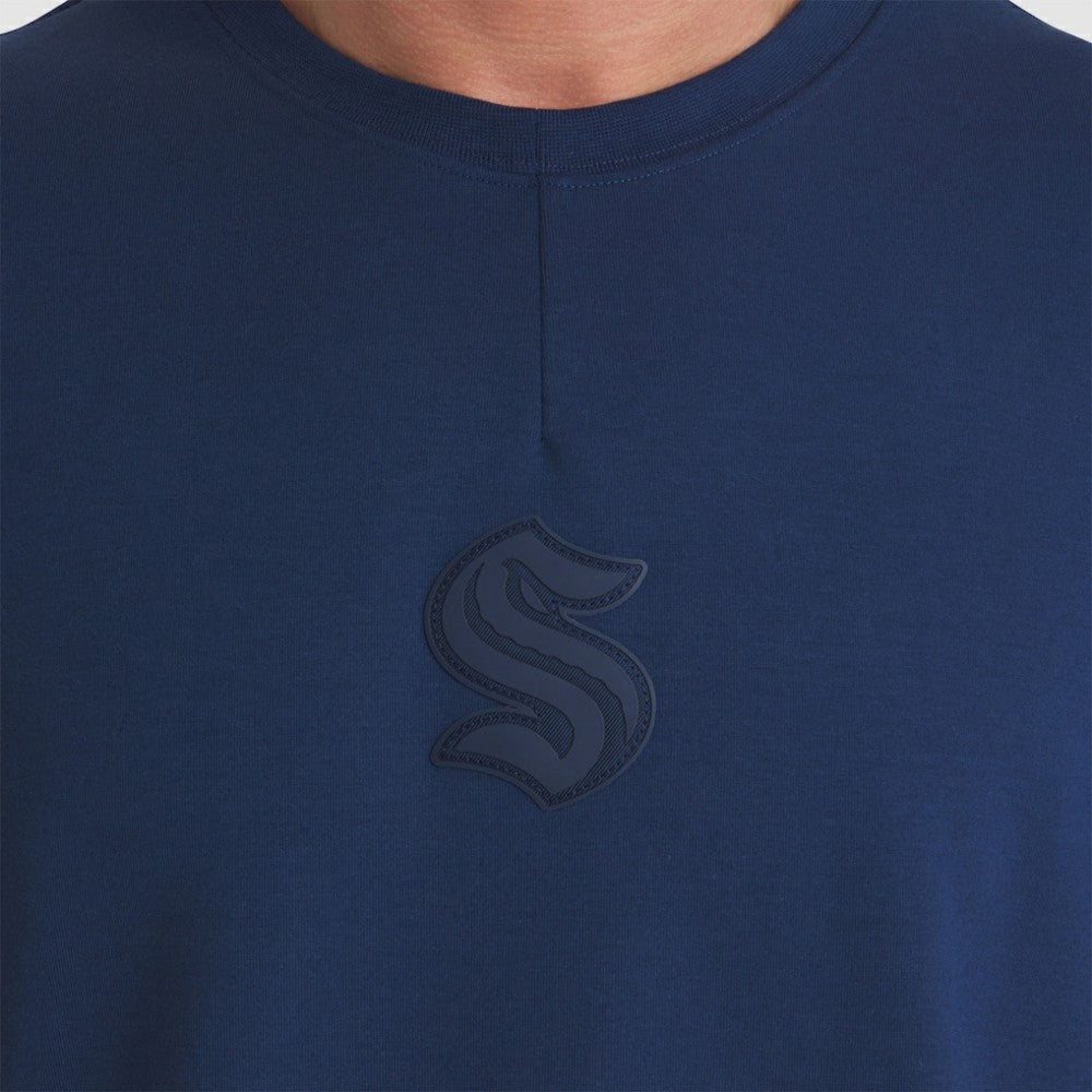 Seattle Kraken Fanatics Authentic Pro Road Tri-Blend Sweatshirt - Deep Sea Blue - NHL 202495759