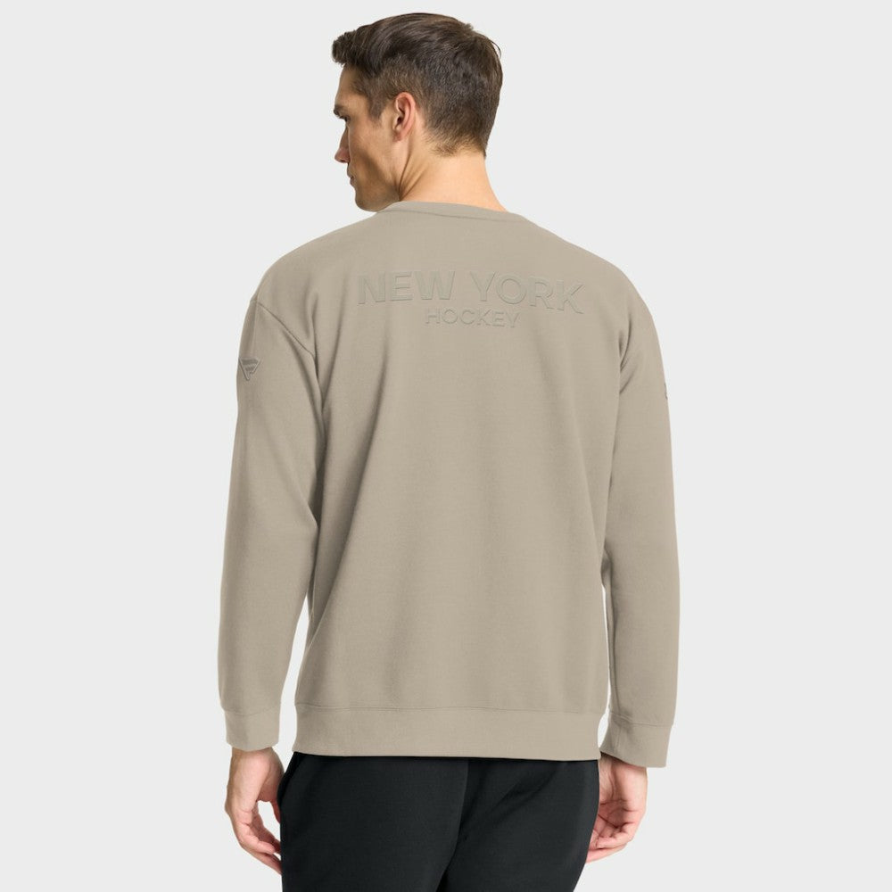 New York Islanders Fanatics Authentic Pro Road Tri-Blend Sweatshirt - Tan - NHL 202495770