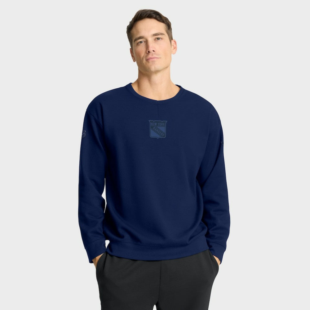 New York Rangers Fanatics Authentic Pro Road Tri-Blend Sweatshirt - Navy - NHL 202495784