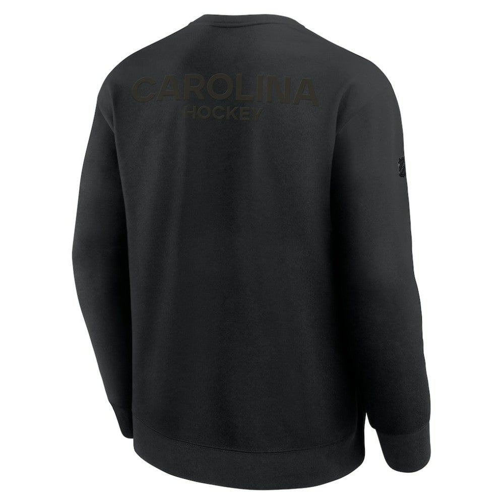 Carolina Hurricanes Fanatics Authentic Pro Road Tri-Blend Sweatshirt - Black - NHL 202495790