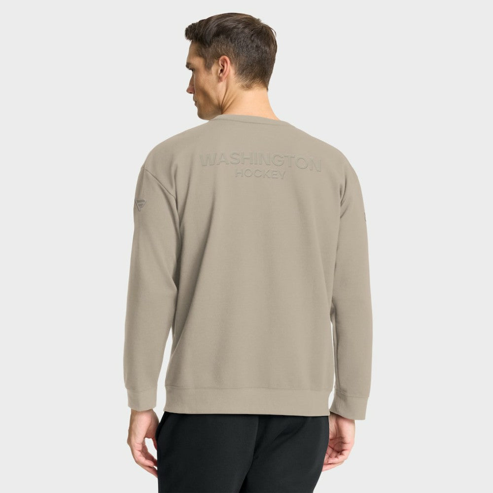 Washington Capitals Fanatics Authentic Pro Road Tri-Blend Sweatshirt - Tan - NHL 202495799
