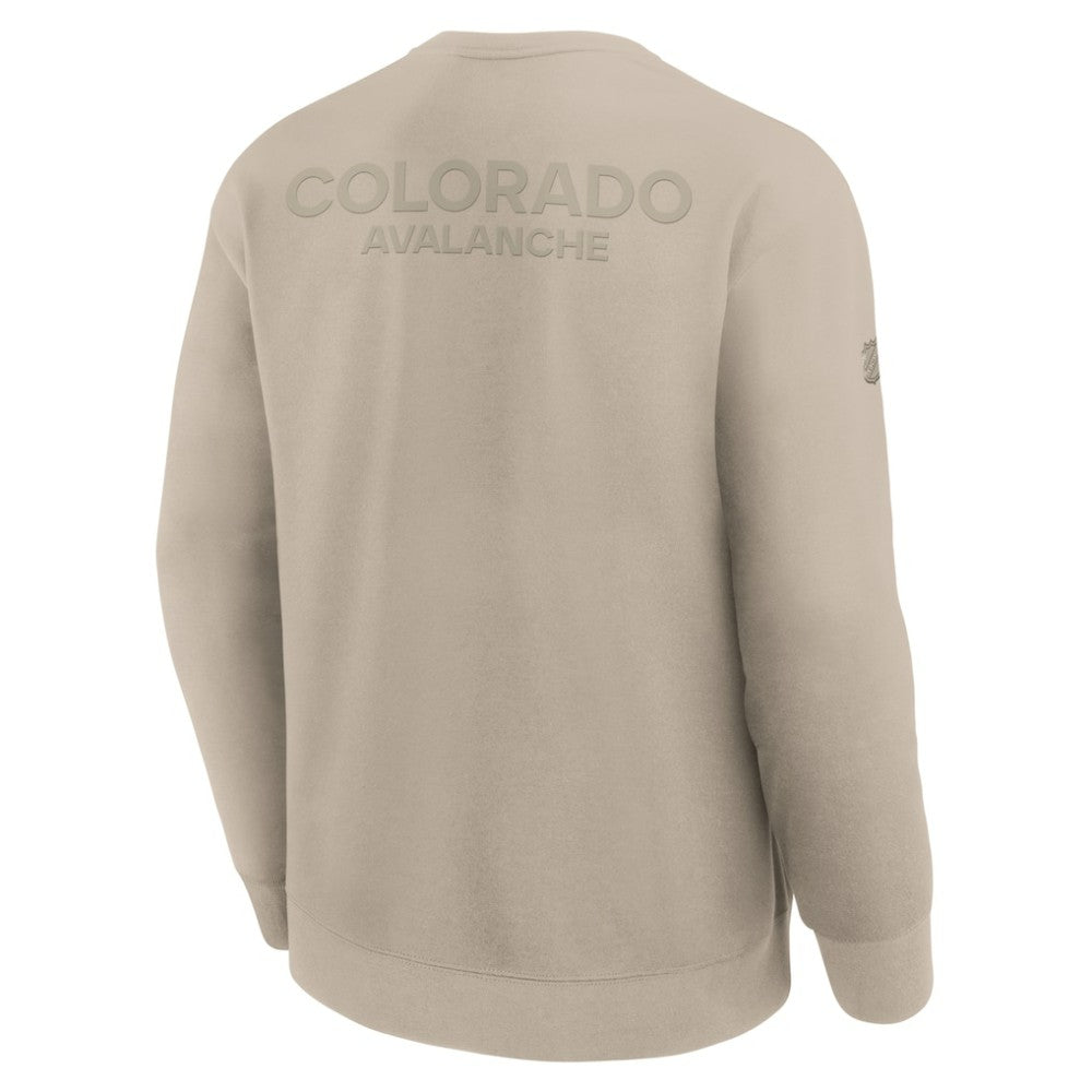 Colorado Avalanche Fanatics Authentic Pro Road Tri-Blend Sweatshirt - Tan - NHL 202495804