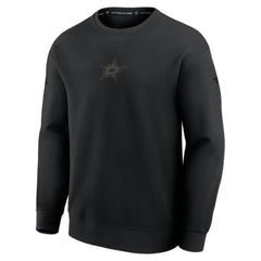 Dallas Stars Fanatics Authentic Pro Road Tri-Blend Sweatshirt - Black - NHL 202495816