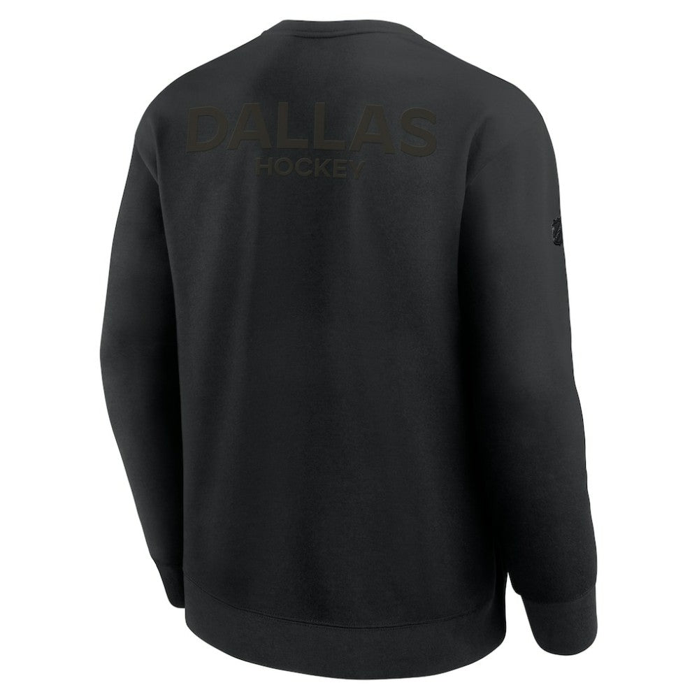 Dallas Stars Fanatics Authentic Pro Road Tri-Blend Sweatshirt - Black - NHL 202495816