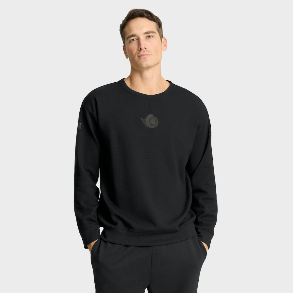 Ottawa Senators Fanatics Authentic Pro Road Tri-Blend Sweatshirt - Black - NHL 202495834