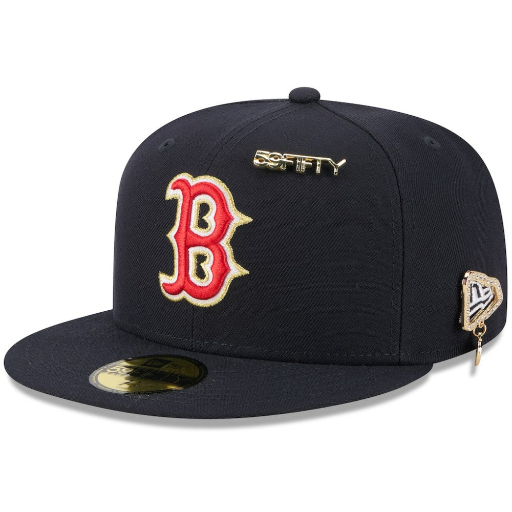 Boston Red Sox New Era 2025 59FIFTY Day 59FIFTY Fitted Hat with Pins - Navy - New Era on Sale