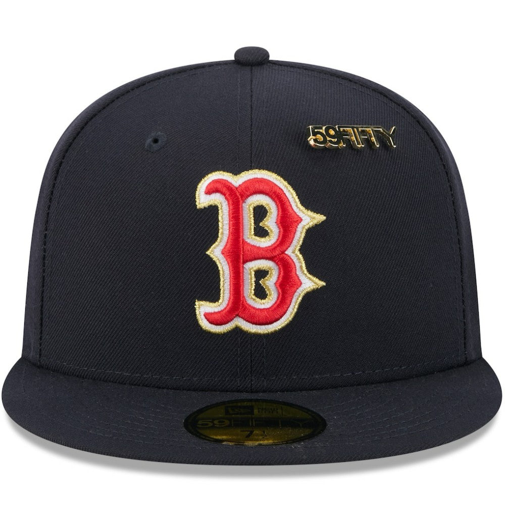 Boston Red Sox New Era 2025 59FIFTY Day 59FIFTY Fitted Hat with Pins - Navy - New Era on Sale