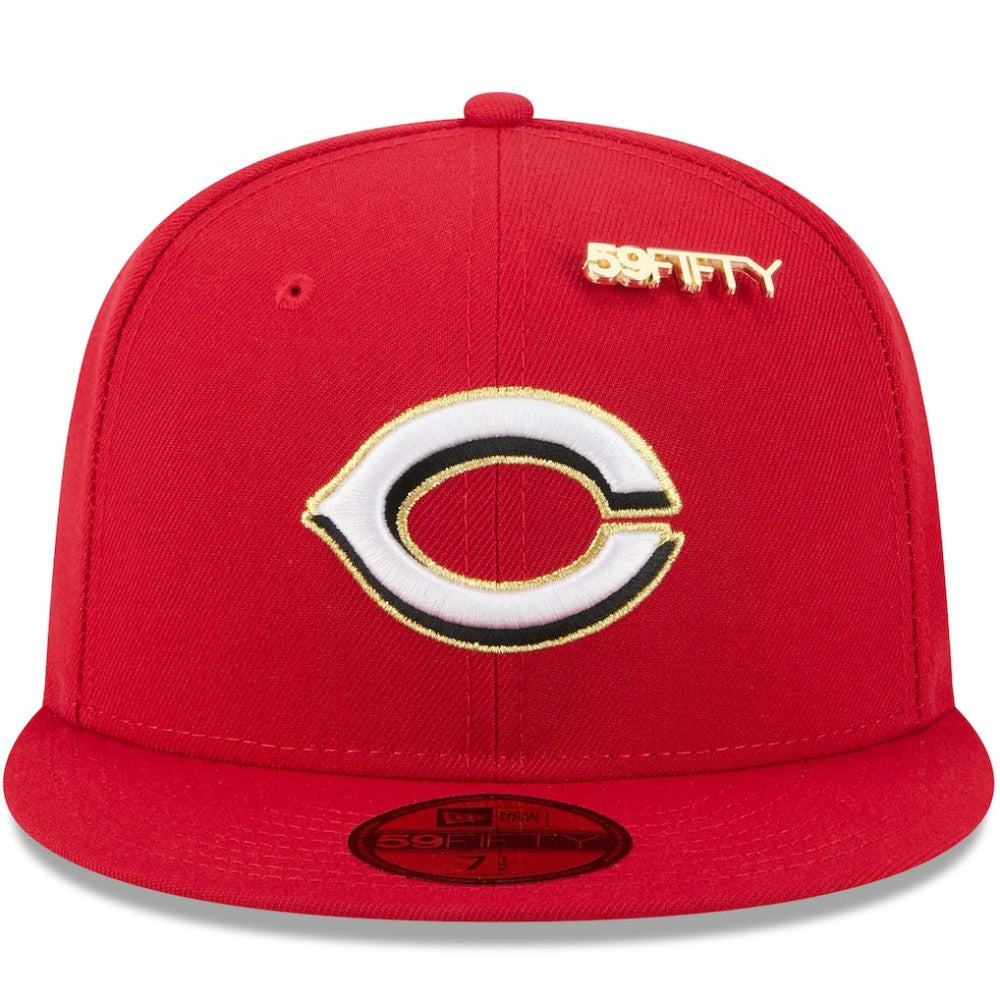 Cincinnati Reds New Era 2025 59FIFTY Day 59FIFTY Fitted Hat with Pins - Red - New Era Online