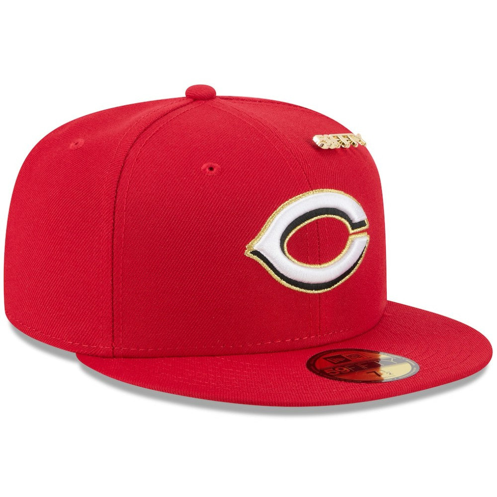 Cincinnati Reds New Era 2025 59FIFTY Day 59FIFTY Fitted Hat with Pins - Red - New Era Online