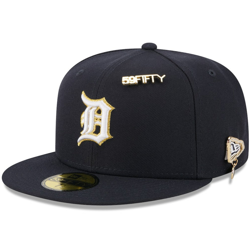 Detroit Tigers New Era 2025 59FIFTY Day 59FIFTY Fitted Hat with Pins - Navy - New Era Lifestyle