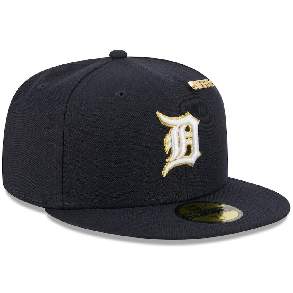 Detroit Tigers New Era 2025 59FIFTY Day 59FIFTY Fitted Hat with Pins - Navy - New Era Lifestyle