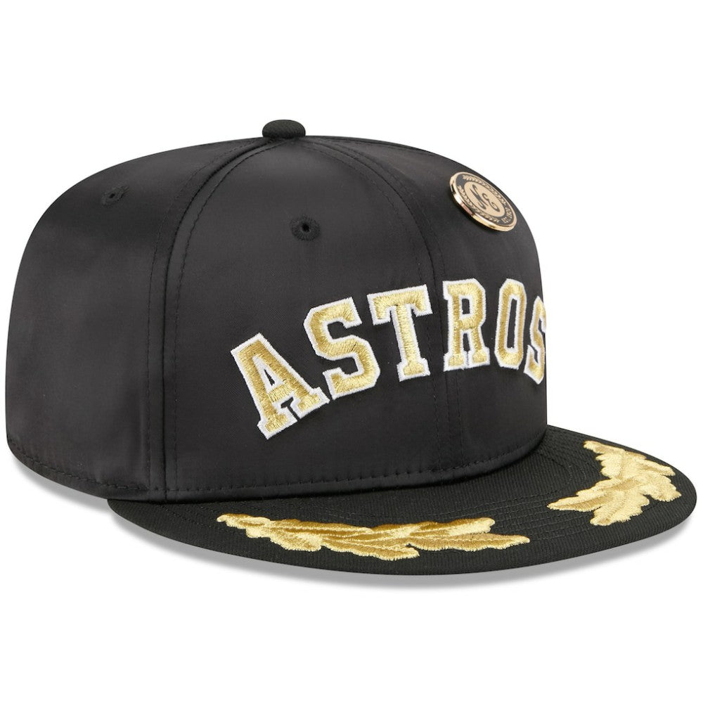 Houston Astros New Era 2025 59FIFTY Day Gold Leaf 59FIFTY Fitted Hat - Black - New Era Sale
