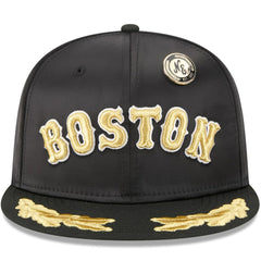 Boston Red Sox New Era 2025 59FIFTY Day Gold Leaf 59FIFTY Fitted Hat - Black - New Era Lifestyle