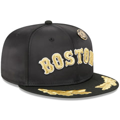 Boston Red Sox New Era 2025 59FIFTY Day Gold Leaf 59FIFTY Fitted Hat - Black - New Era Lifestyle