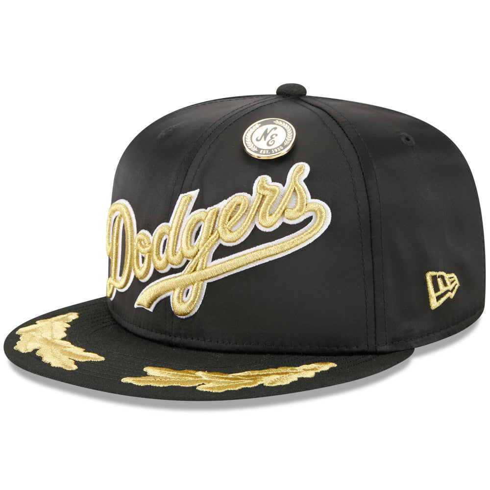 Los Angeles Dodgers New Era 2025 59FIFTY Day Gold Leaf 59FIFTY Fitted Hat - Black - New Era Online