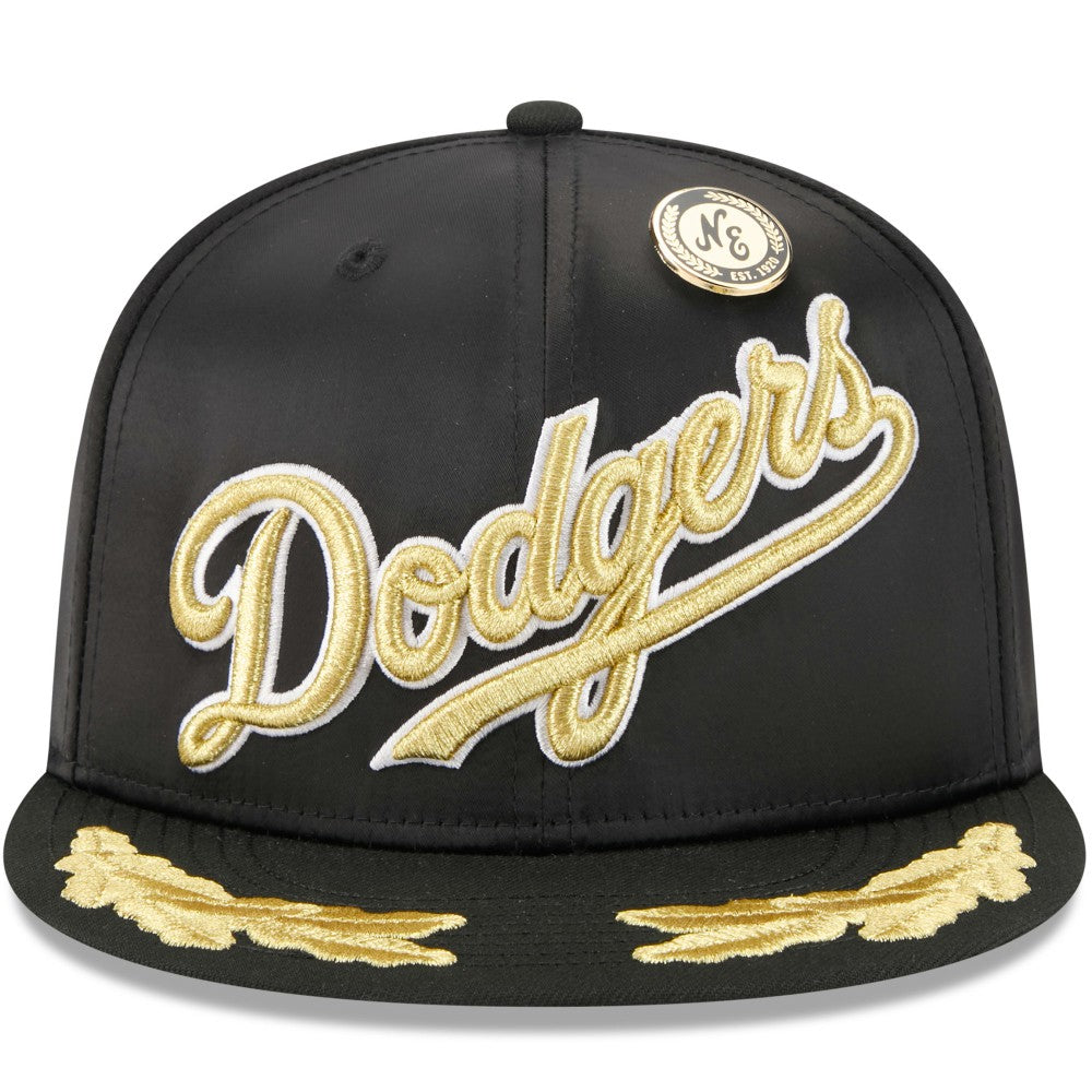 Los Angeles Dodgers New Era 2025 59FIFTY Day Gold Leaf 59FIFTY Fitted Hat - Black - New Era Online