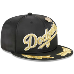 Los Angeles Dodgers New Era 2025 59FIFTY Day Gold Leaf 59FIFTY Fitted Hat - Black - New Era Online