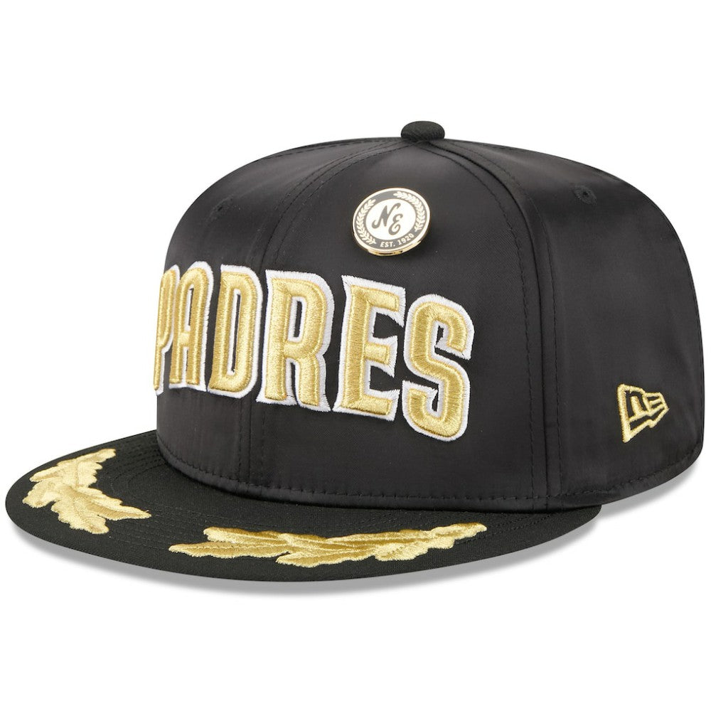 San Diego Padres New Era 2025 59FIFTY Day Gold Leaf 59FIFTY Fitted Hat - Black - New Era on Sale
