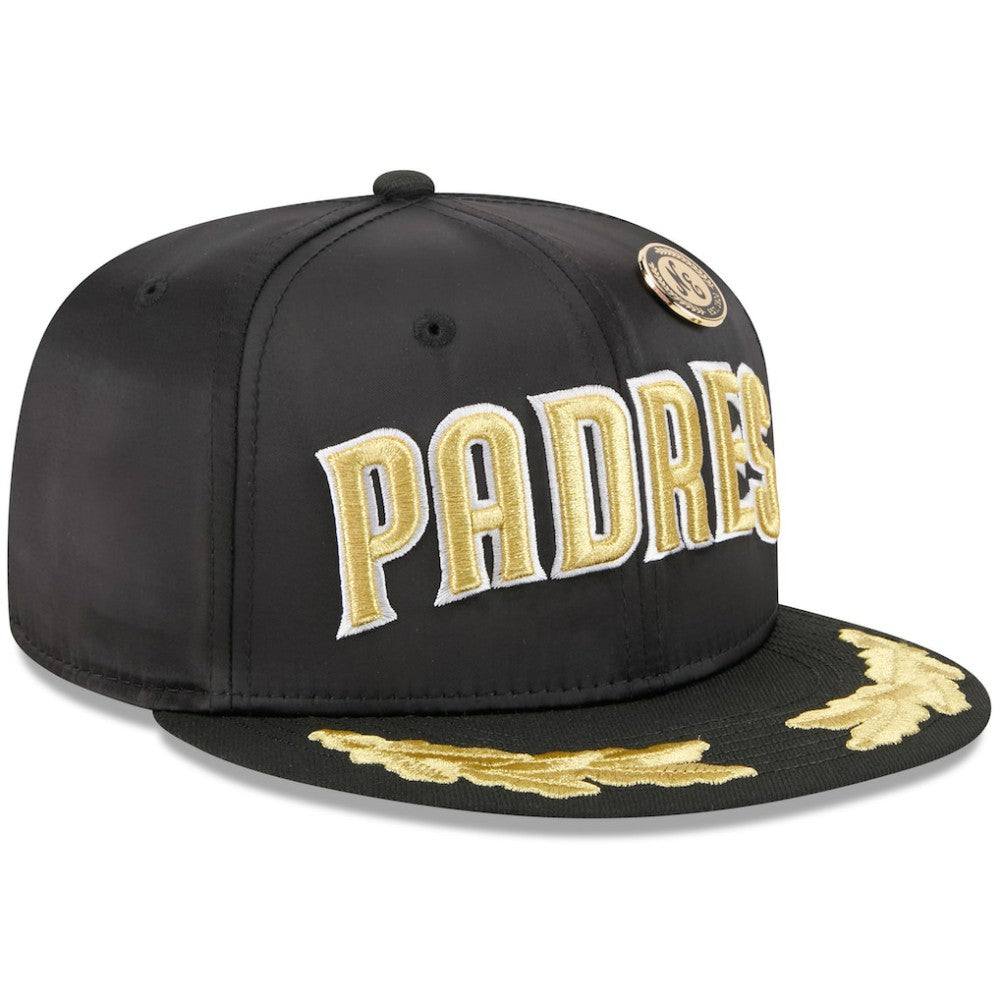 San Diego Padres New Era 2025 59FIFTY Day Gold Leaf 59FIFTY Fitted Hat - Black - New Era on Sale