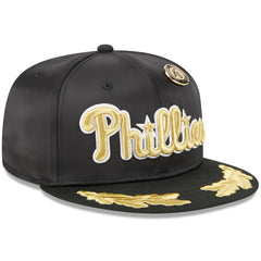 Philadelphia Phillies New Era 2025 59FIFTY Day Gold Leaf 59FIFTY Fitted Hat - Black - New Era Sale