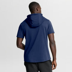 Toronto Maple Leafs Fanatics Authentic Pro Road Short Sleeve Hoodie - Navy - NHL 202496170