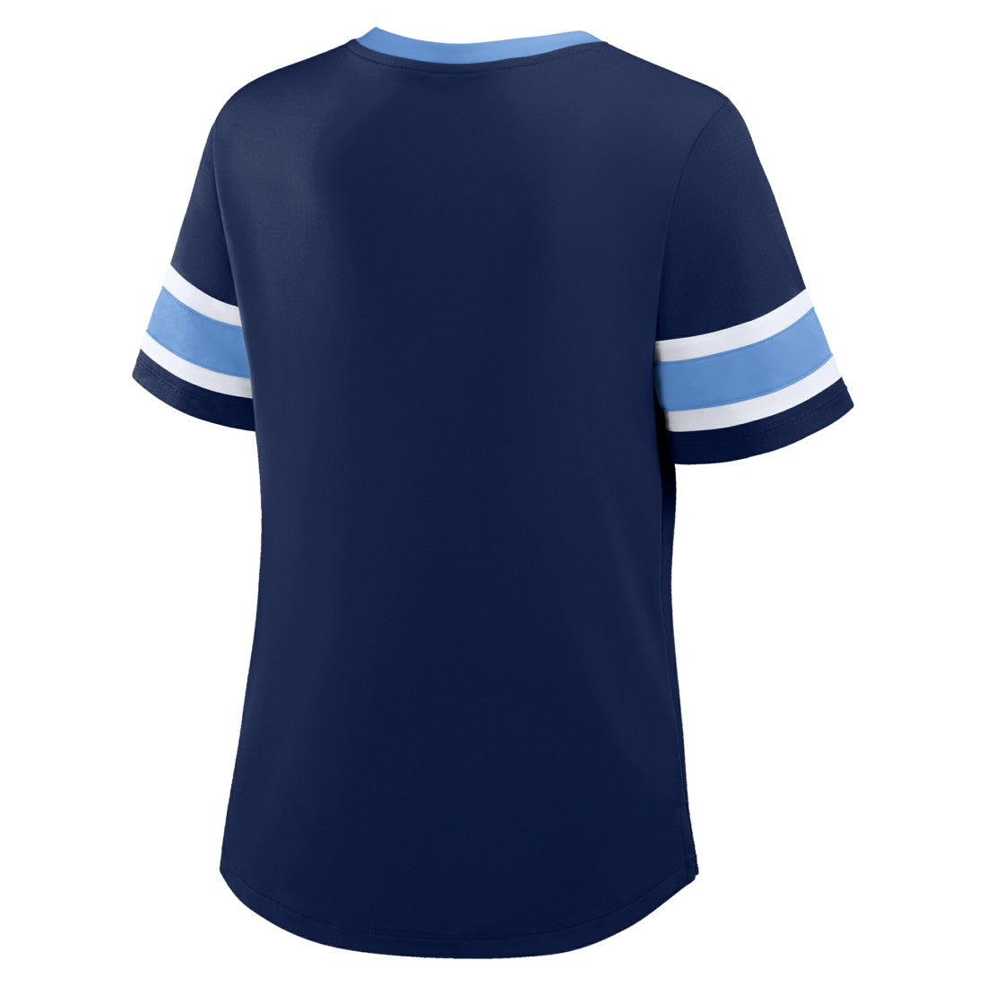 Fanatics Tennessee Titans Women's Redzone Draw Play Athena Lace-Up T-Shirt Navy