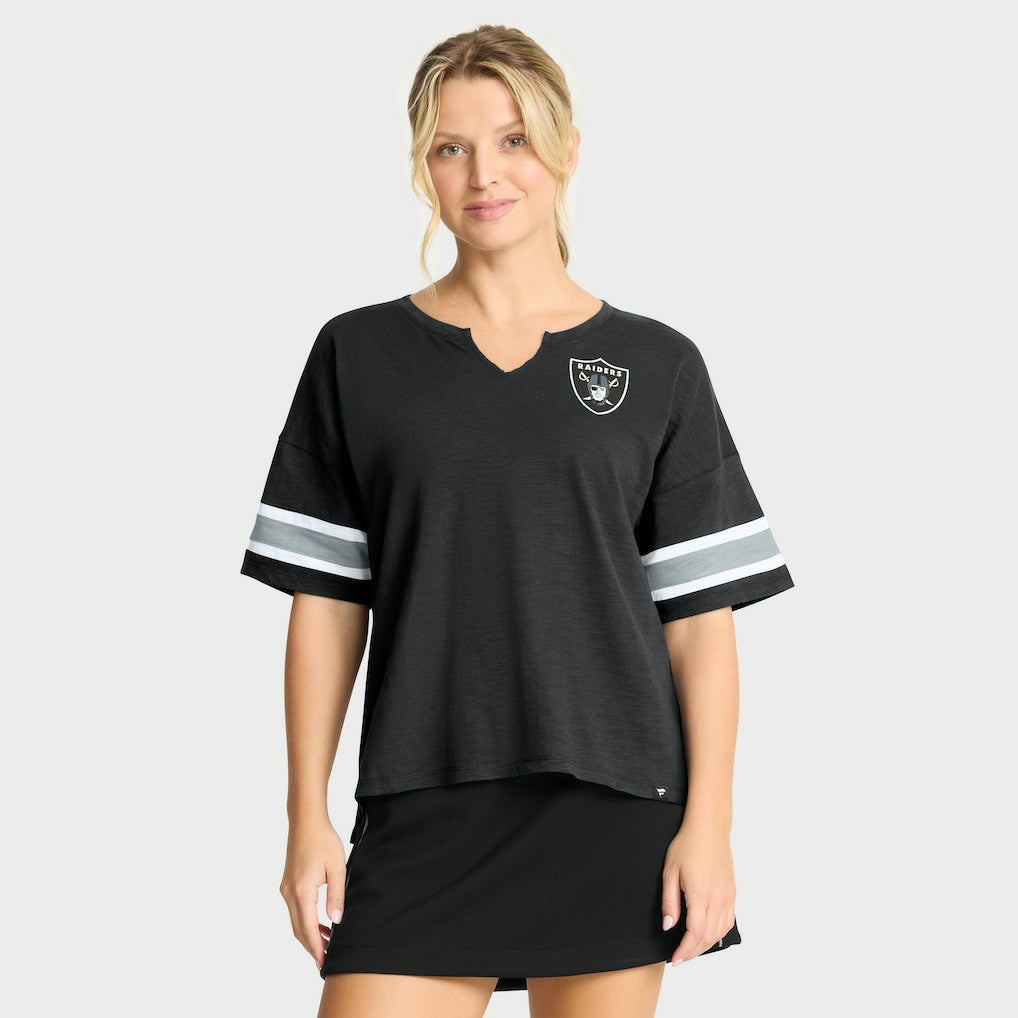 Fanatics Las Vegas Raiders Women's Redzone Curl Route T-Shirt Black
