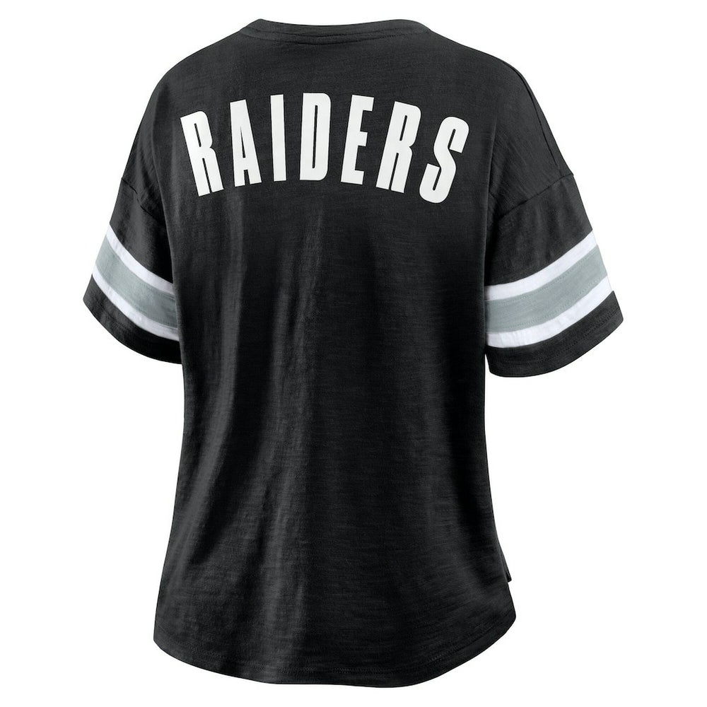 Fanatics Las Vegas Raiders Women's Redzone Curl Route T-Shirt Black