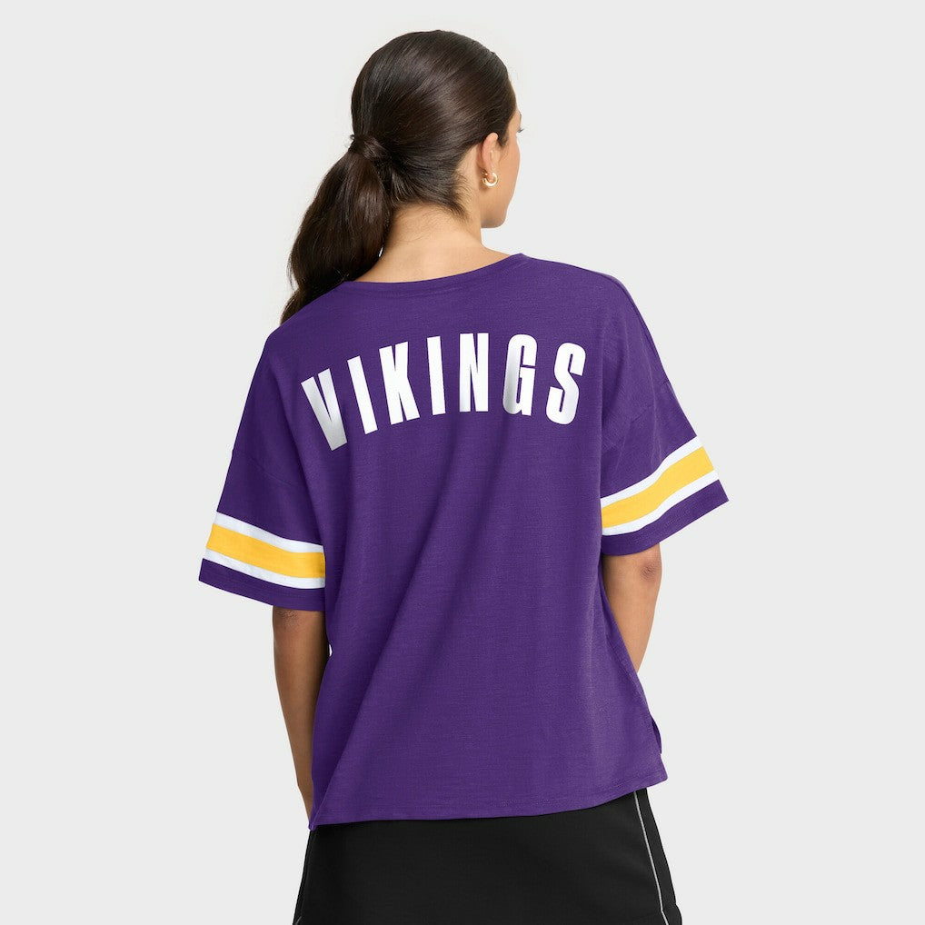 Fanatics Minnesota Vikings Women's Redzone Curl Route T-Shirt Purple