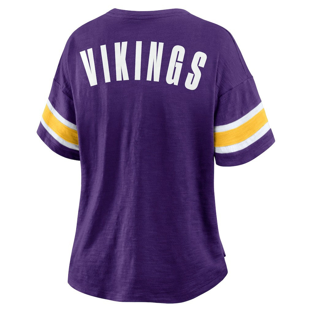 Fanatics Minnesota Vikings Women's Redzone Curl Route T-Shirt Purple