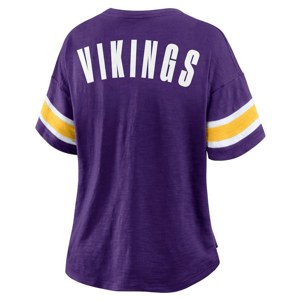 Fanatics Minnesota Vikings Women's Redzone Curl Route T-Shirt Purple