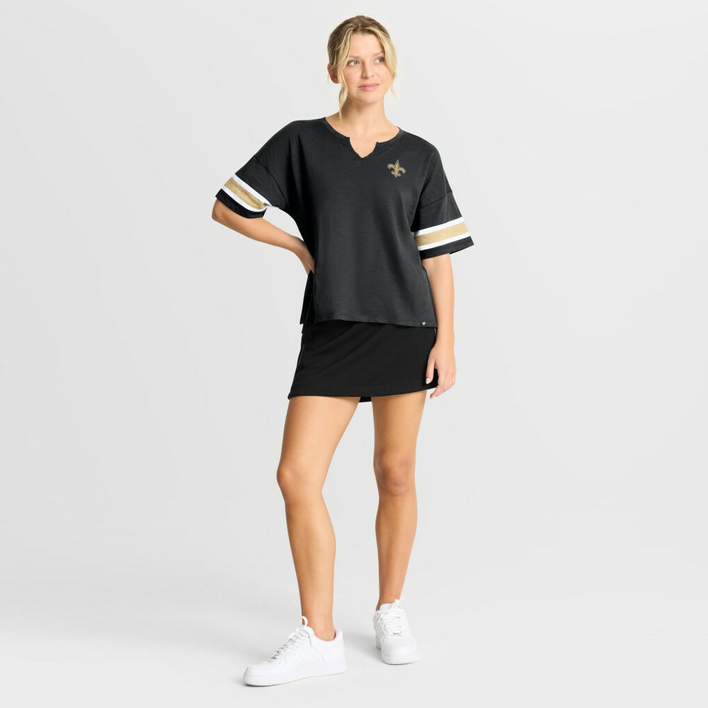 Fanatics New Orleans Saints Women's Redzone Curl Route T-Shirt Black