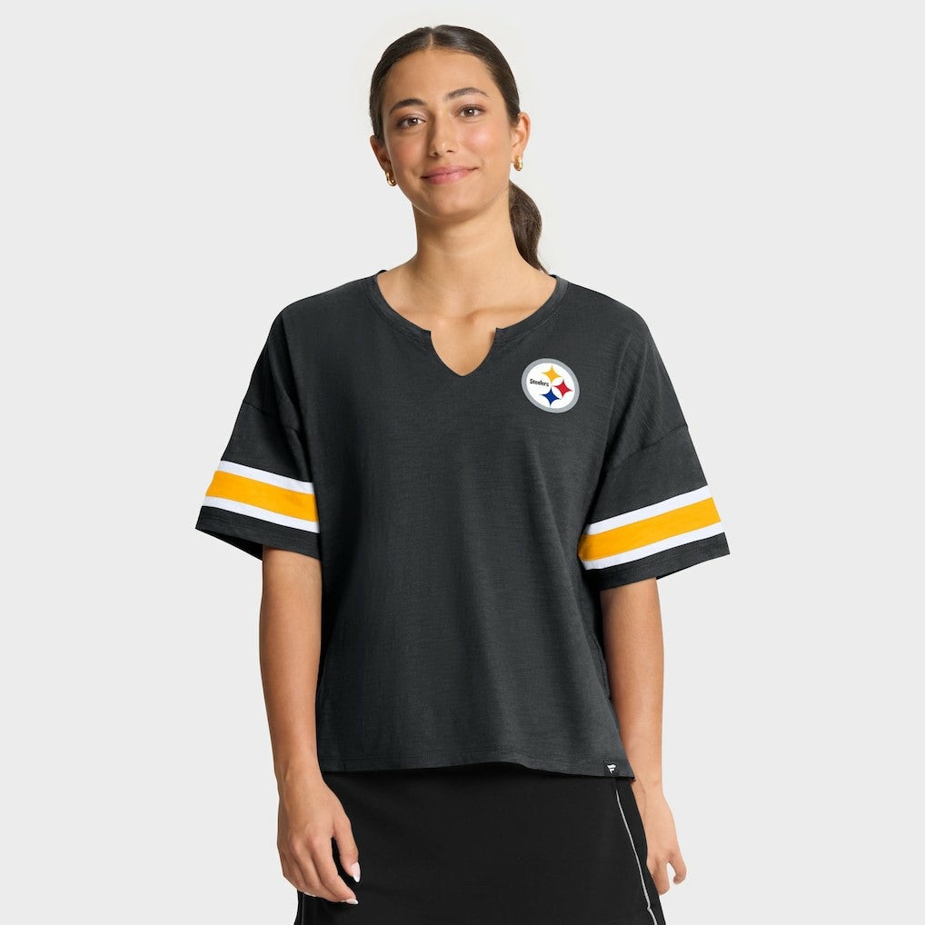 Fanatics Pittsburgh Steelers Women's Redzone Curl Route T-Shirt Black