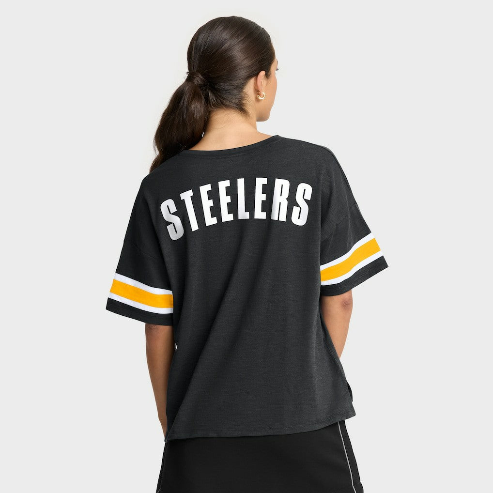Fanatics Pittsburgh Steelers Women's Redzone Curl Route T-Shirt Black