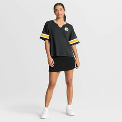 Fanatics Pittsburgh Steelers Women's Redzone Curl Route T-Shirt Black