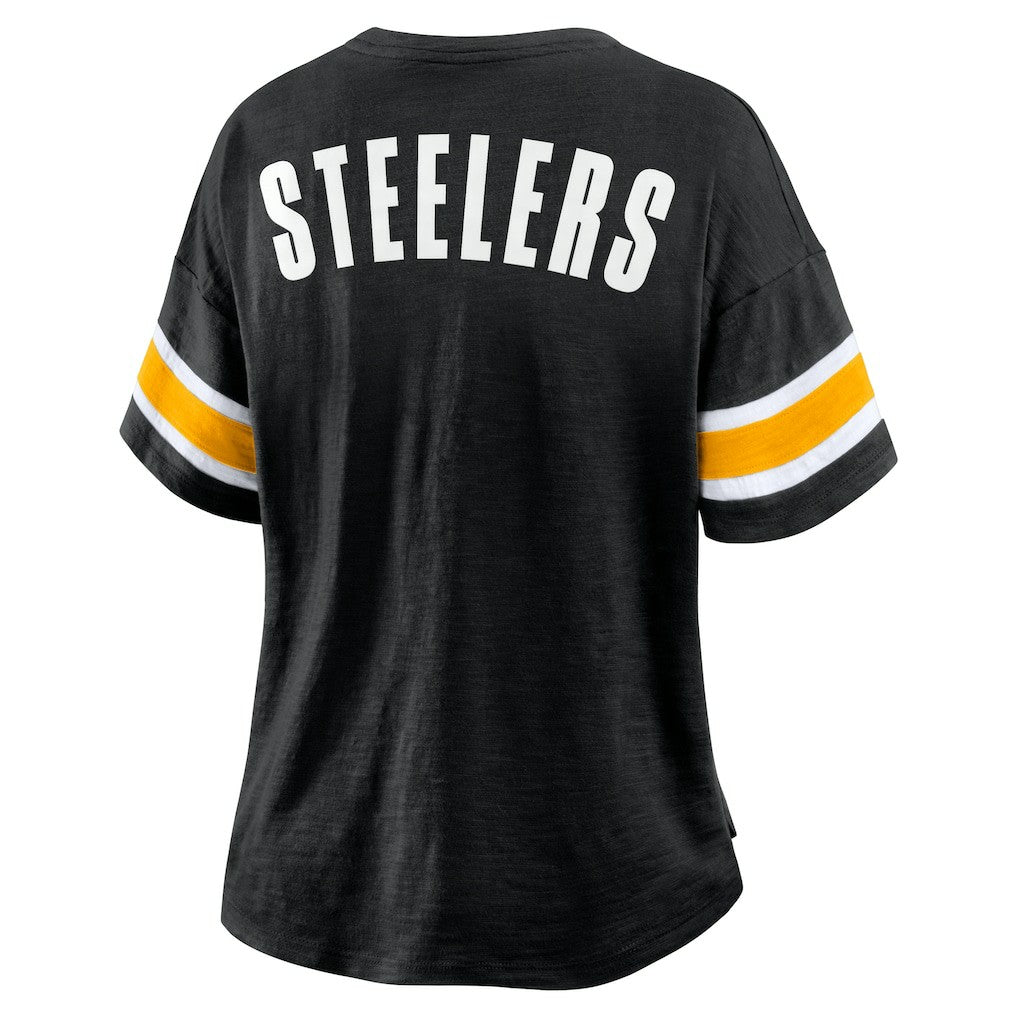 Fanatics Pittsburgh Steelers Women's Redzone Curl Route T-Shirt Black